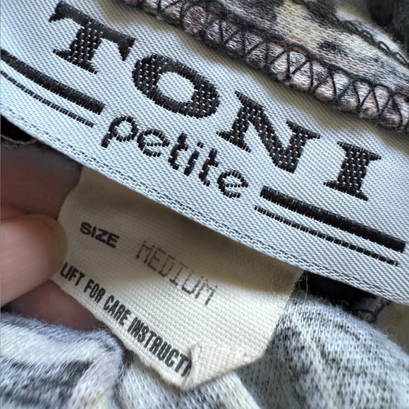 Toni Petite Vintage USA Union Made Boho 80s Wide Leg Capri Pants Size Medium - Picture 6 of 7